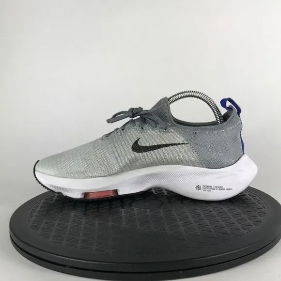 Nike Air Zoom Tempo Flyknit Gray Running Shoes CJ2102-002 Women’s Size 8.5 (7Y) - Picture 9 of 12